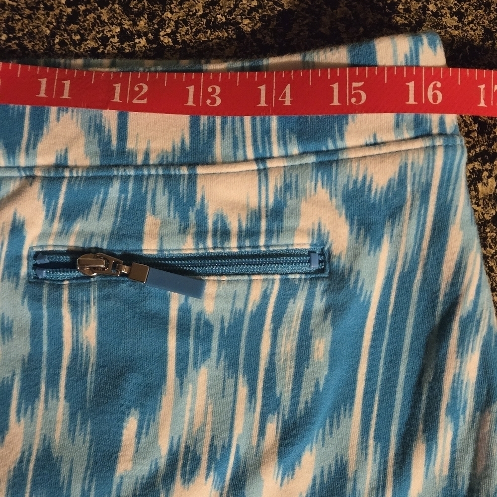 Jones New York Sport Women's Size L Golf Tennis Skort Teal Blue & White 2 pocket - Picture 13 of 16
